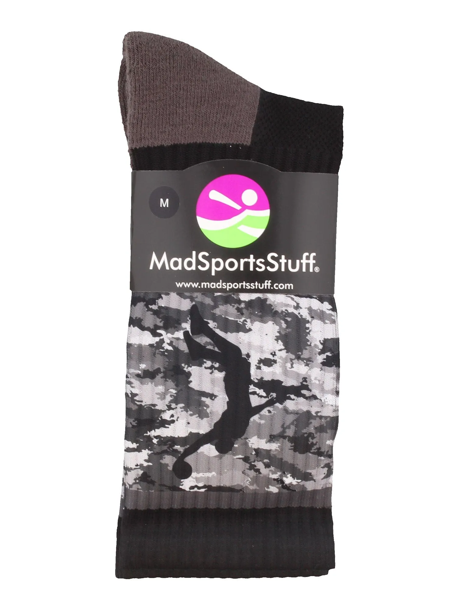 Camo Basketball Socks with Player Silhouette