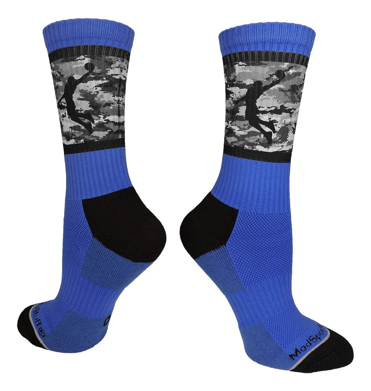 Camo Basketball Socks with Player Silhouette