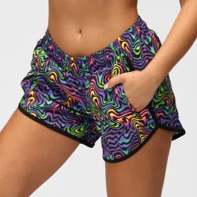 Cosmic Vortex Loose Fit Workout Shorts