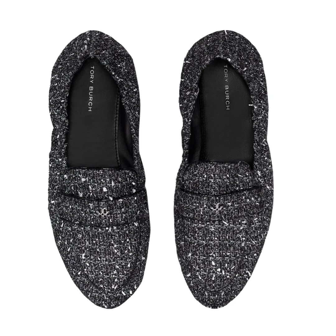 Tory Burch Ballet Loafer - Silver Confetti/Gunmetal